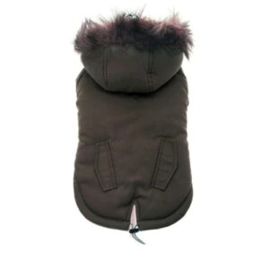 Fleece-lined dog parka